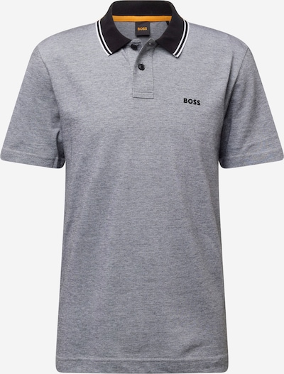 BOSS Majica 'Peoxford' u crna / crna melange / bijela, Pregled proizvoda