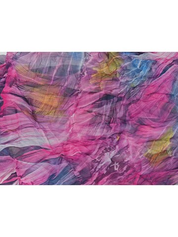 styleBREAKER Schlauchschal 'Loop Schal Feder Muster' in Pink
