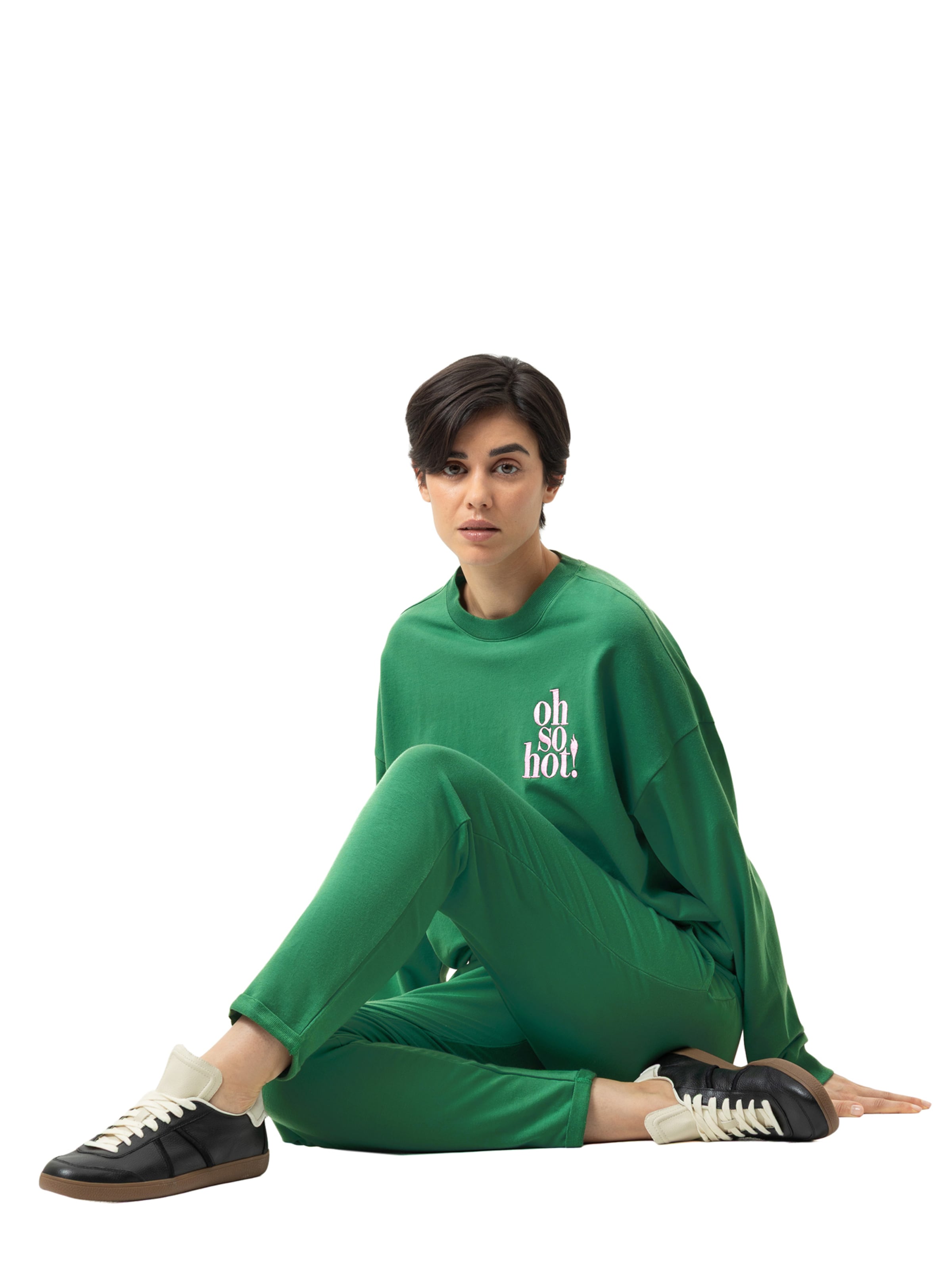 Sweat-shirt ' Serie Cozy Nights ' Mey en vert