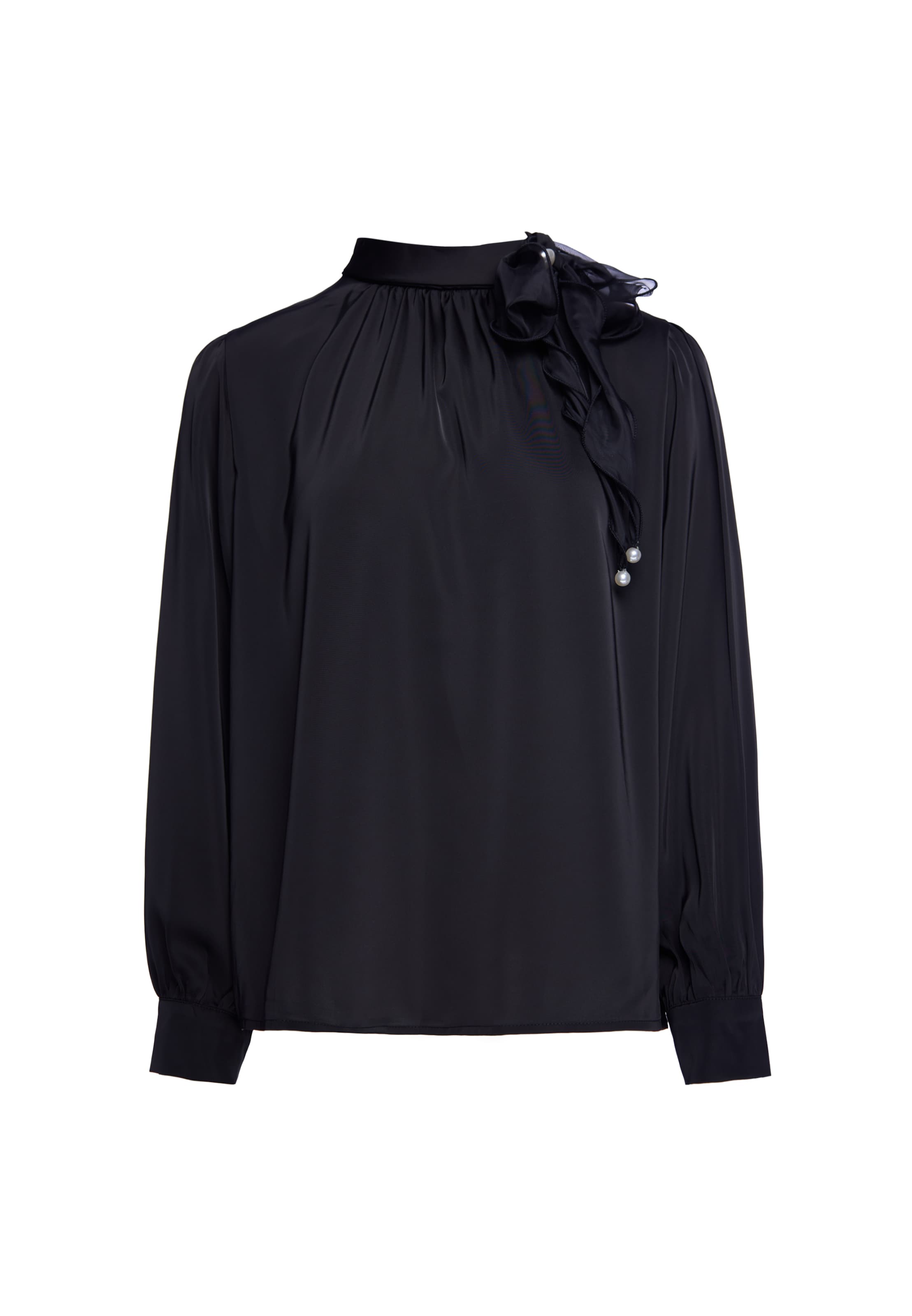 faina - Blusa 'GLOW' em preto: frente