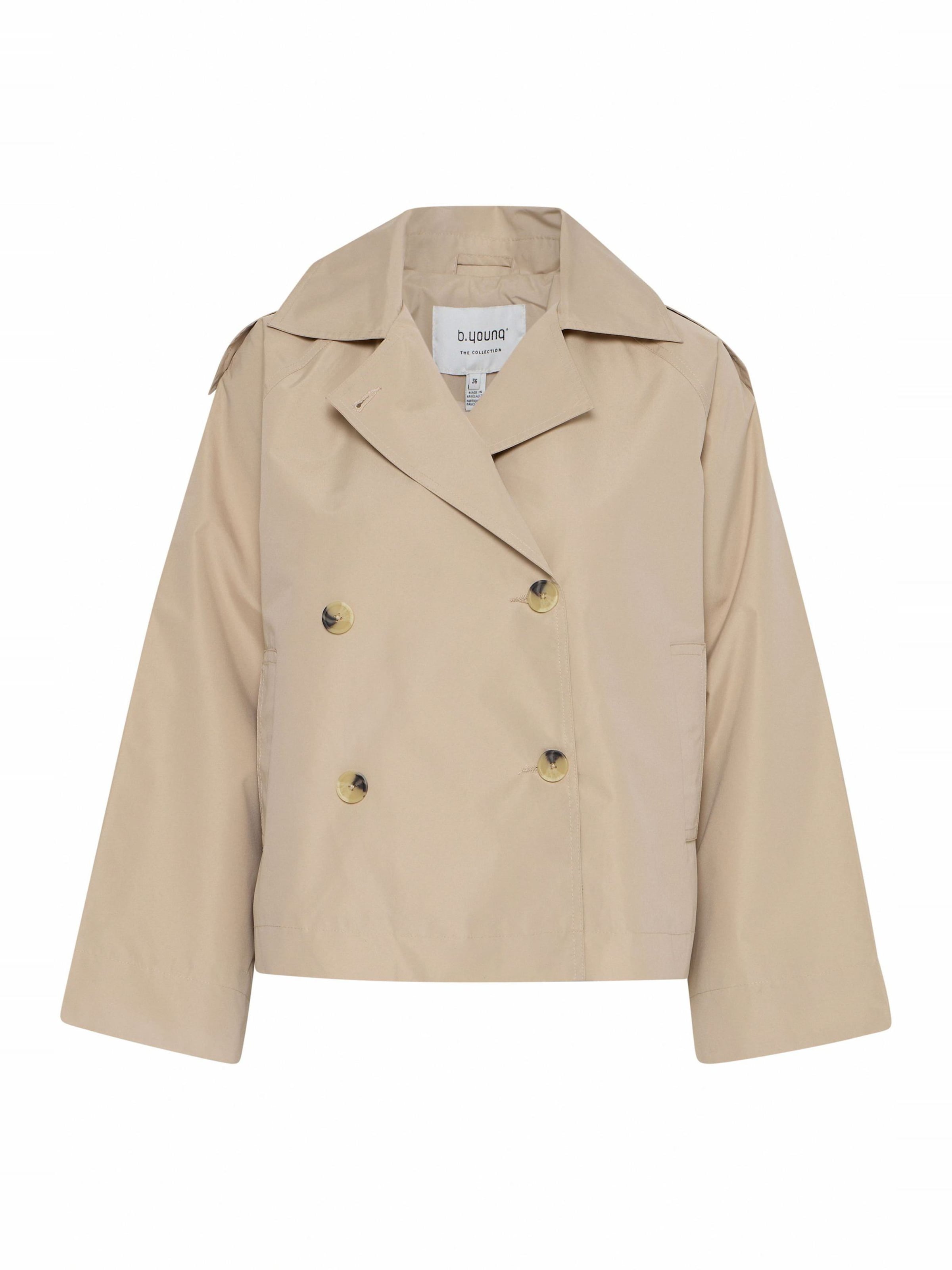 b.young Übergangsjacke 'CALEA' in Beige: Vorderseite