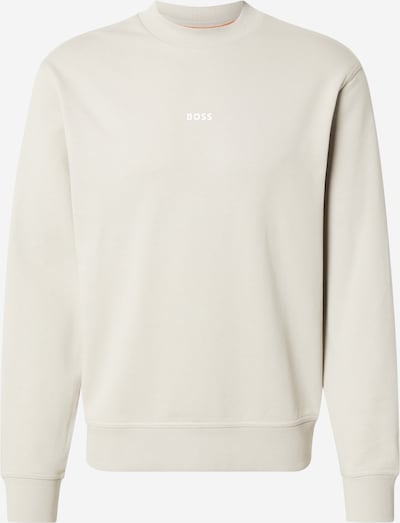 BOSS Sweat-shirt 'WeSmall' en crème / greige, Vue avec produit