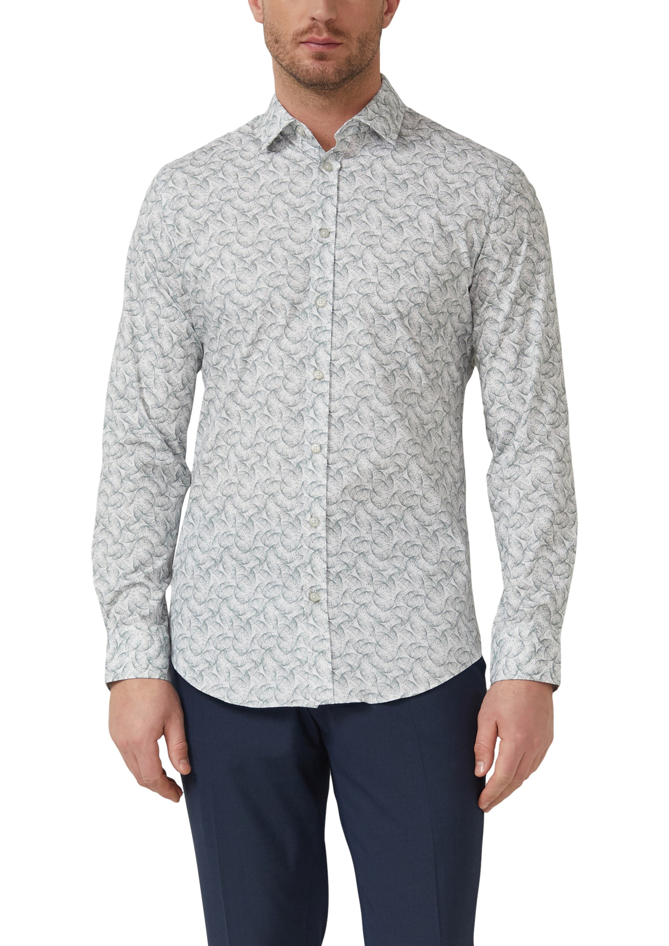 s.Oliver BLACK LABEL Regular Fit Hemd in Weiß