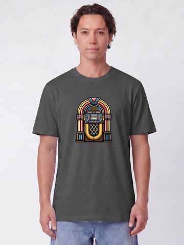 Watapparel Shirt 'Jukebox' in Grijs: voorkant