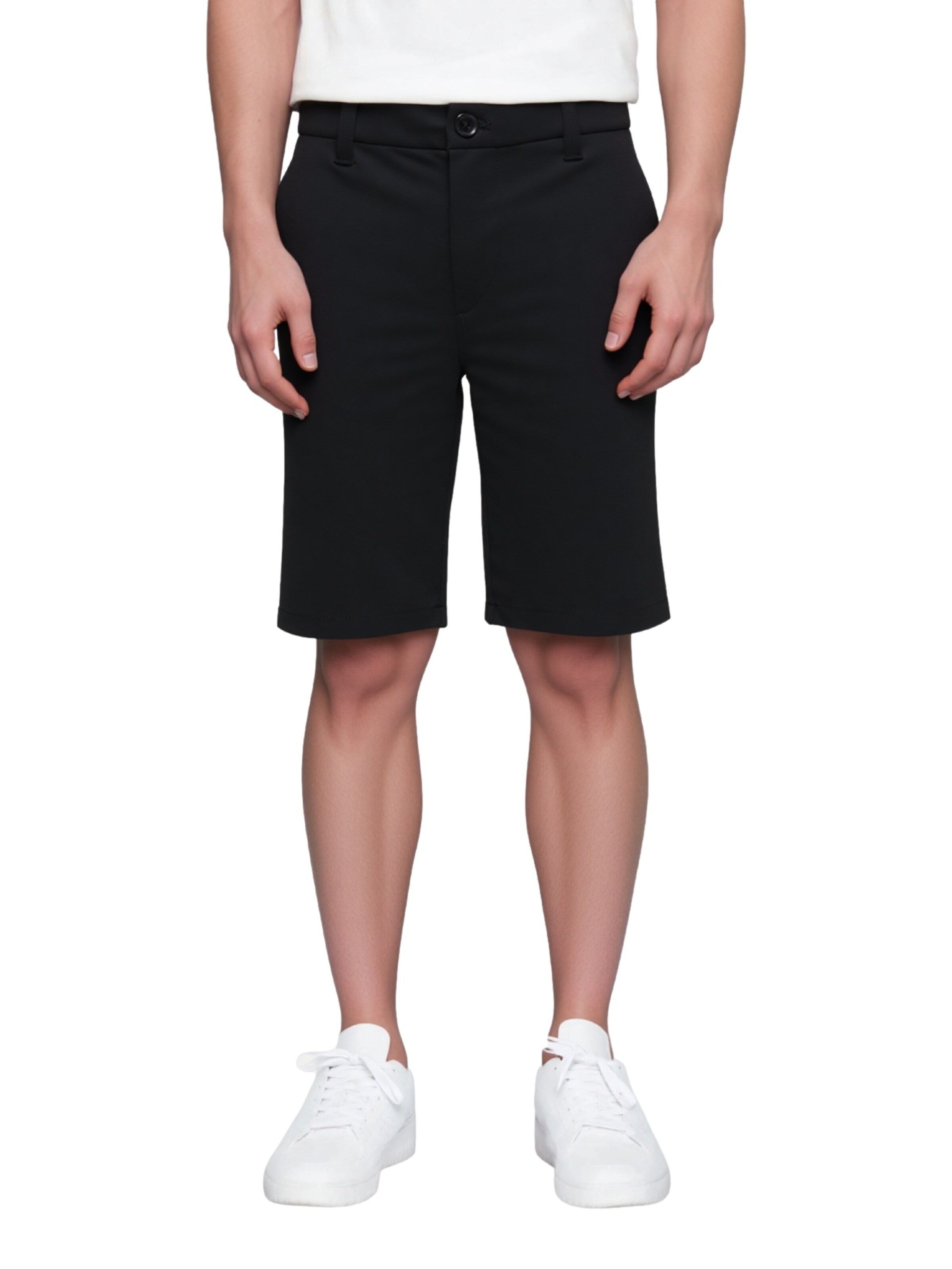 Only & Sons Slimfit Chinohousut 'Thor' värissä musta: etupuoli