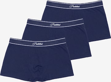 Boxers Prohibited en bleu : devant