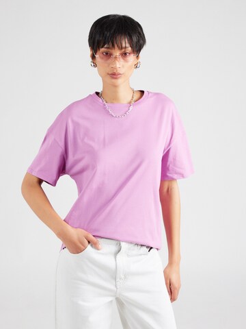 QS Oversized shirt in Lila: voorkant