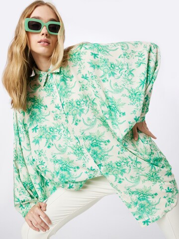 Parisienne et Alors Blouse 'SABOT' in Green