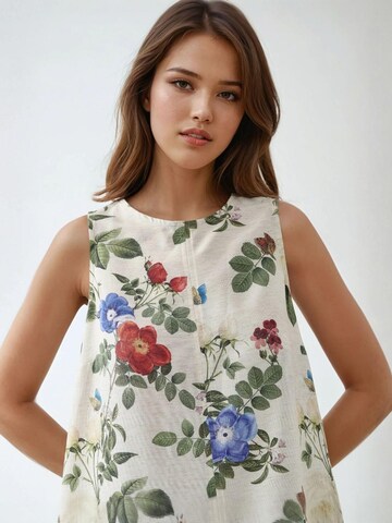 Hiccup Dress 'Linen Feel' in White