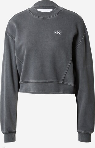 Calvin Klein Jeans Sweatshirt in Grey: front