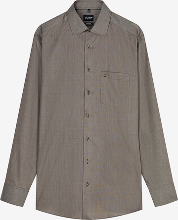 OLYMP - Camisa en marrón: frente