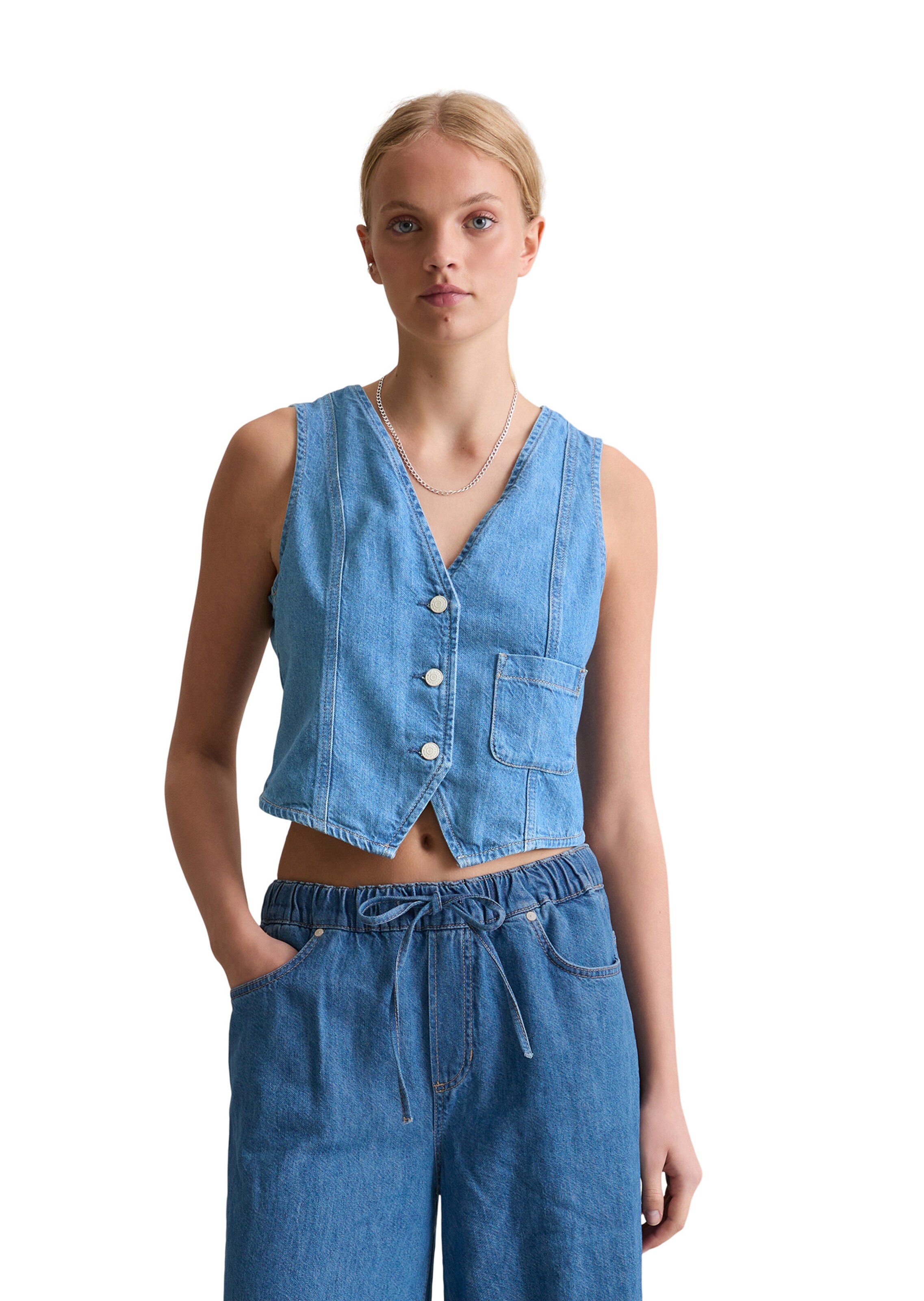 Marc O'Polo DENIM Vest in Blue: front