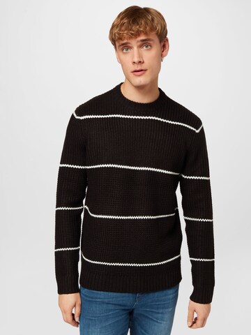 Only & Sons Sweter 'ADAM' w kolorze czarny: przód