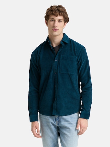 TOM TAILOR DENIM Comfort fit Overhemd in Groen: voorkant