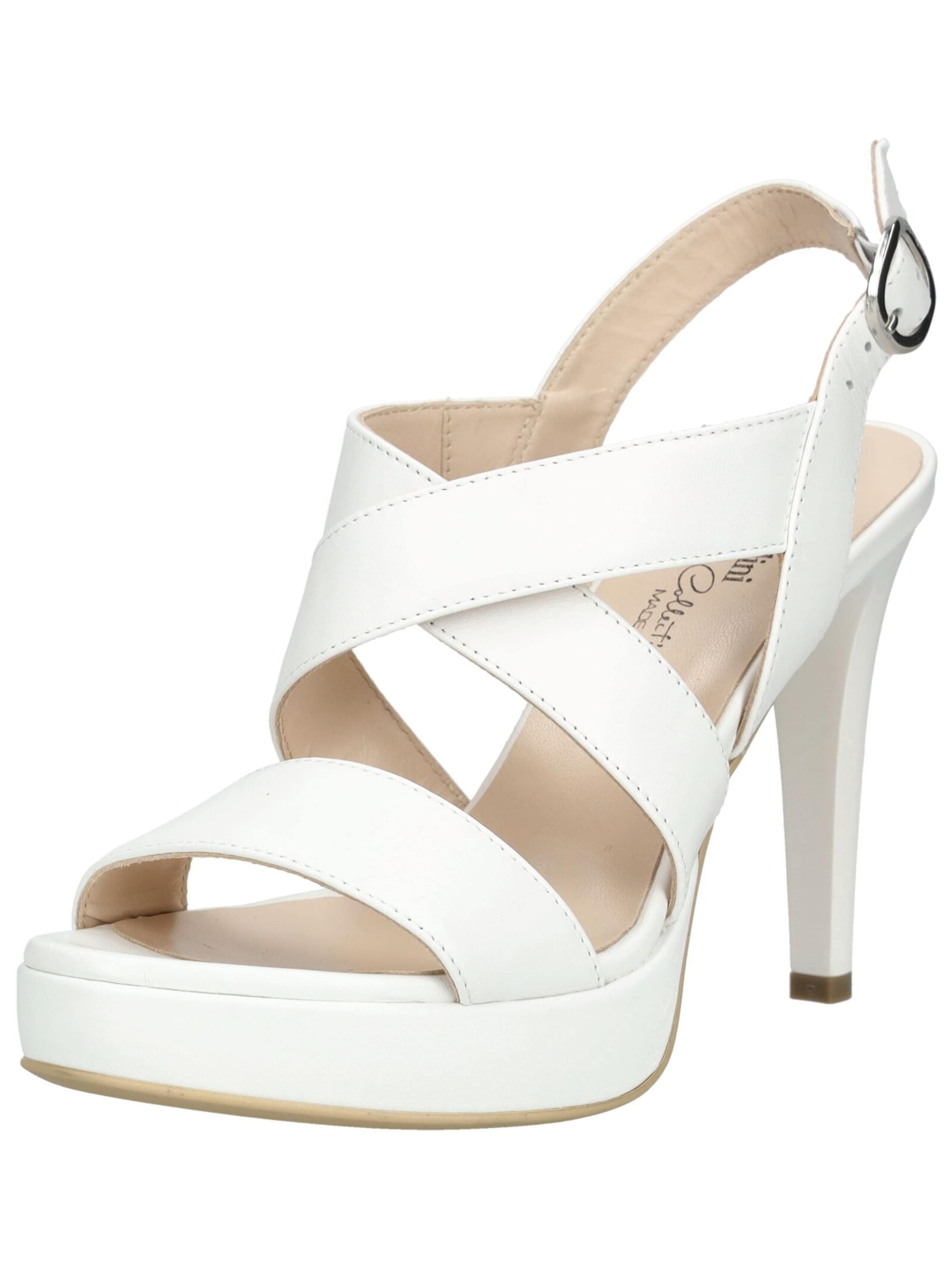 Sandales Nero Giardini en blanc : devant