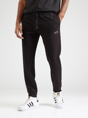 ARMANI EXCHANGE - Tapered Pantalón en negro: frente