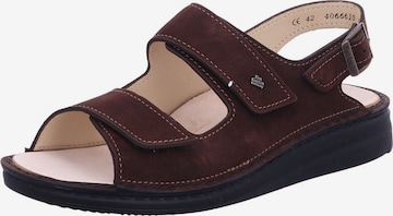 Finn Comfort Sandals 'Benin' in Brown: front
