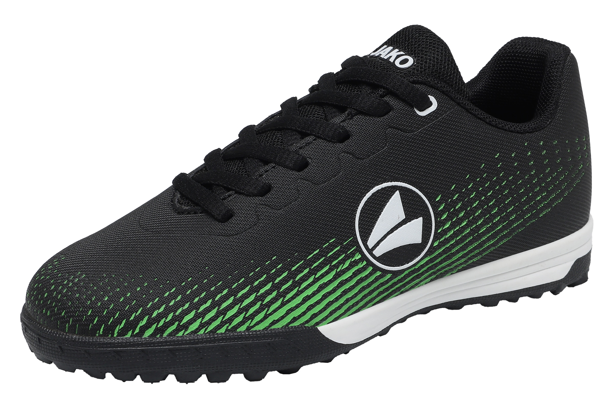 JAKO Athletic Shoes in Black: front