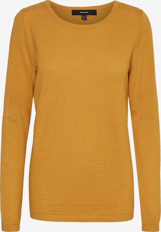 VERO MODA Sweater 'Care' in Yellow: front