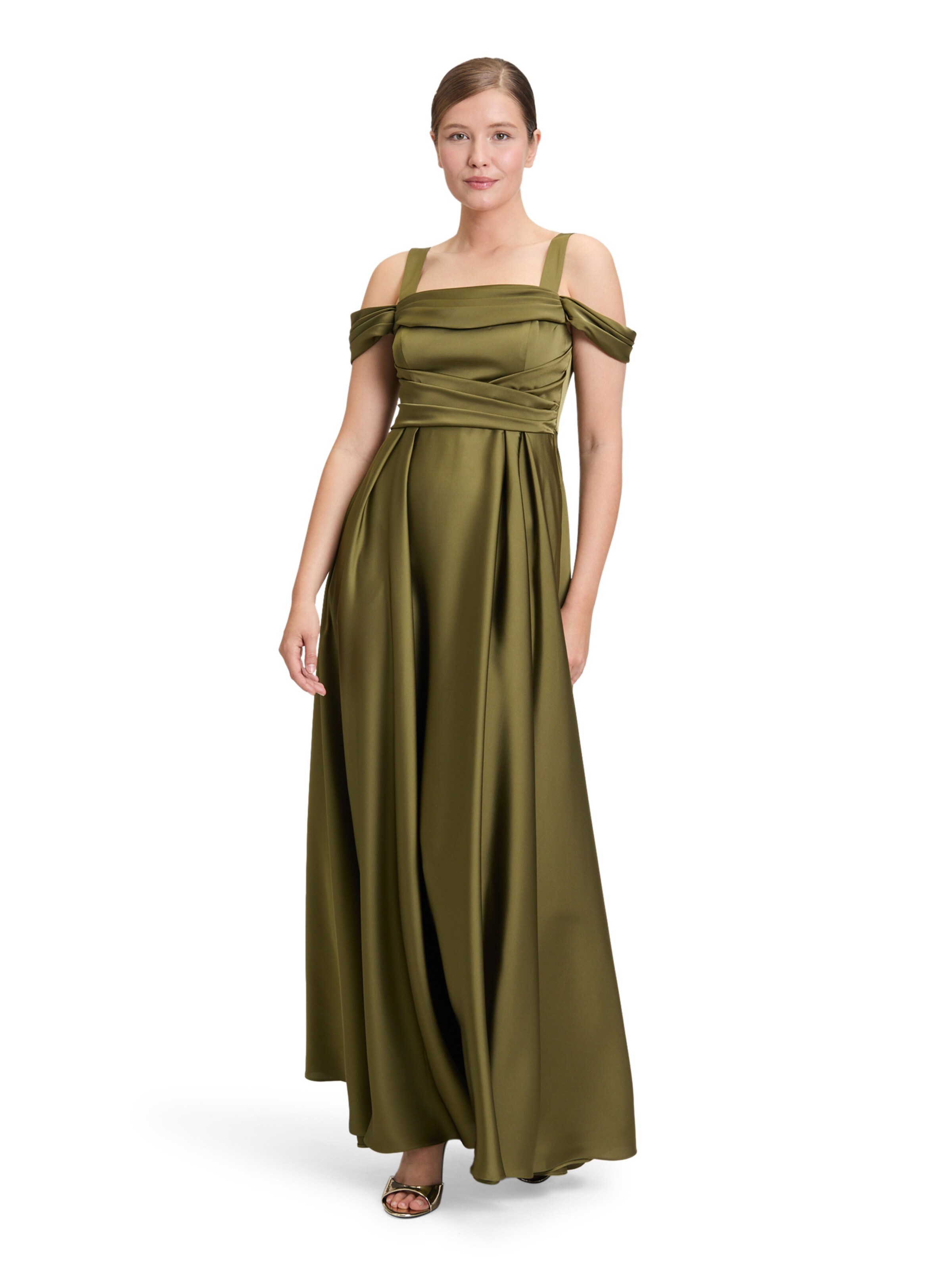 Robe de soirée Vera Mont en vert : devant