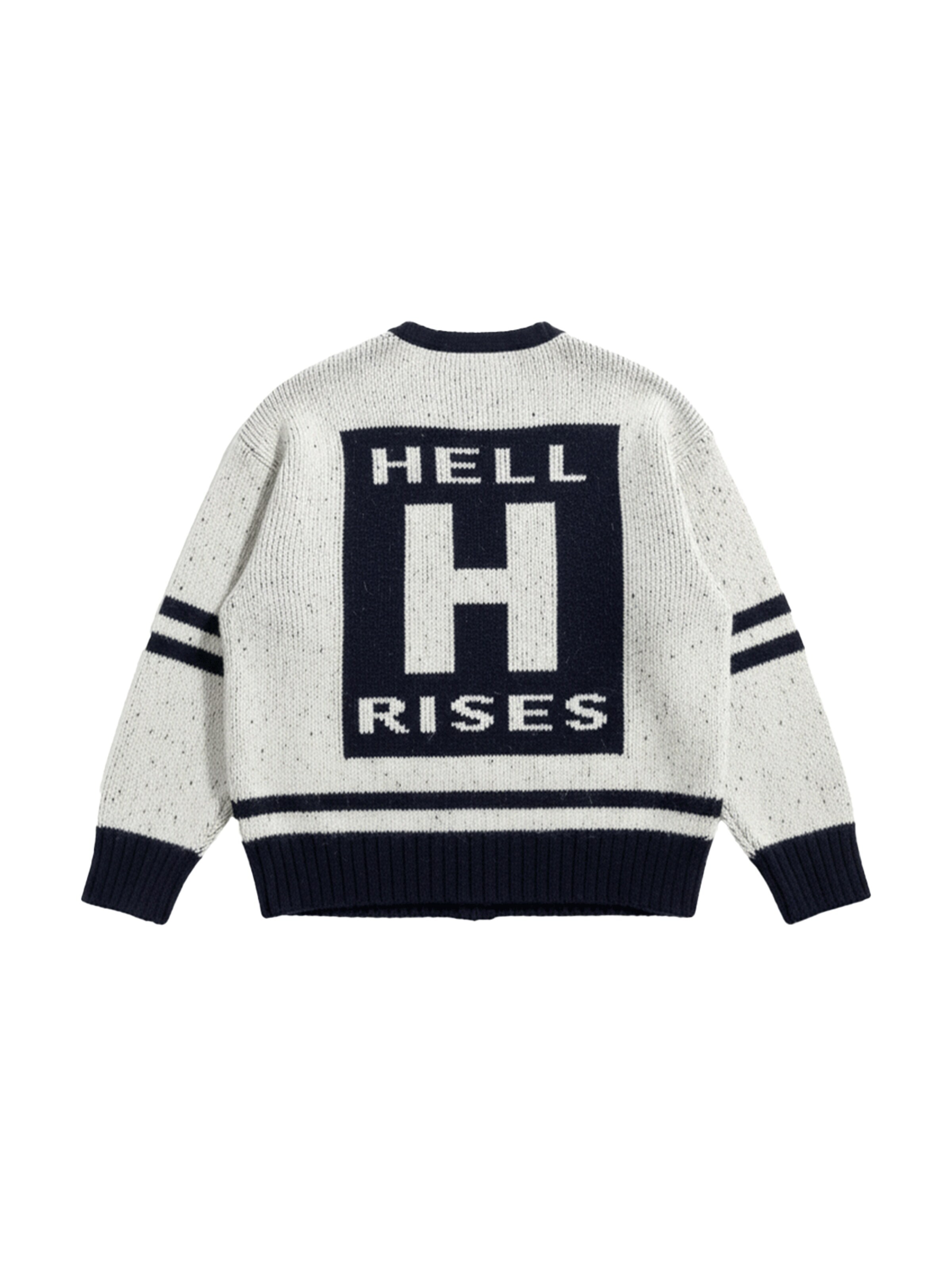 Kleidermafia Jersey 'Oversize Knit Letter Sweater - Navy Blue' en S en navy, Vista del producto