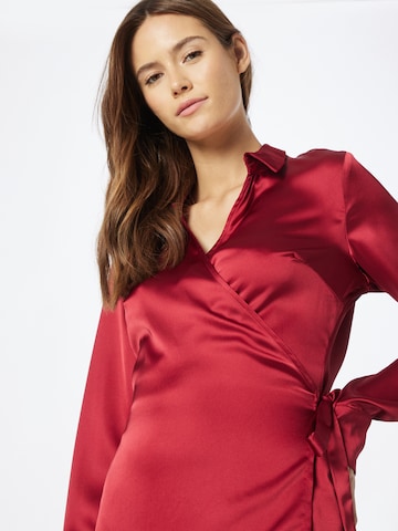 Abito camicia 'TANIA' di OBJECT in rosso