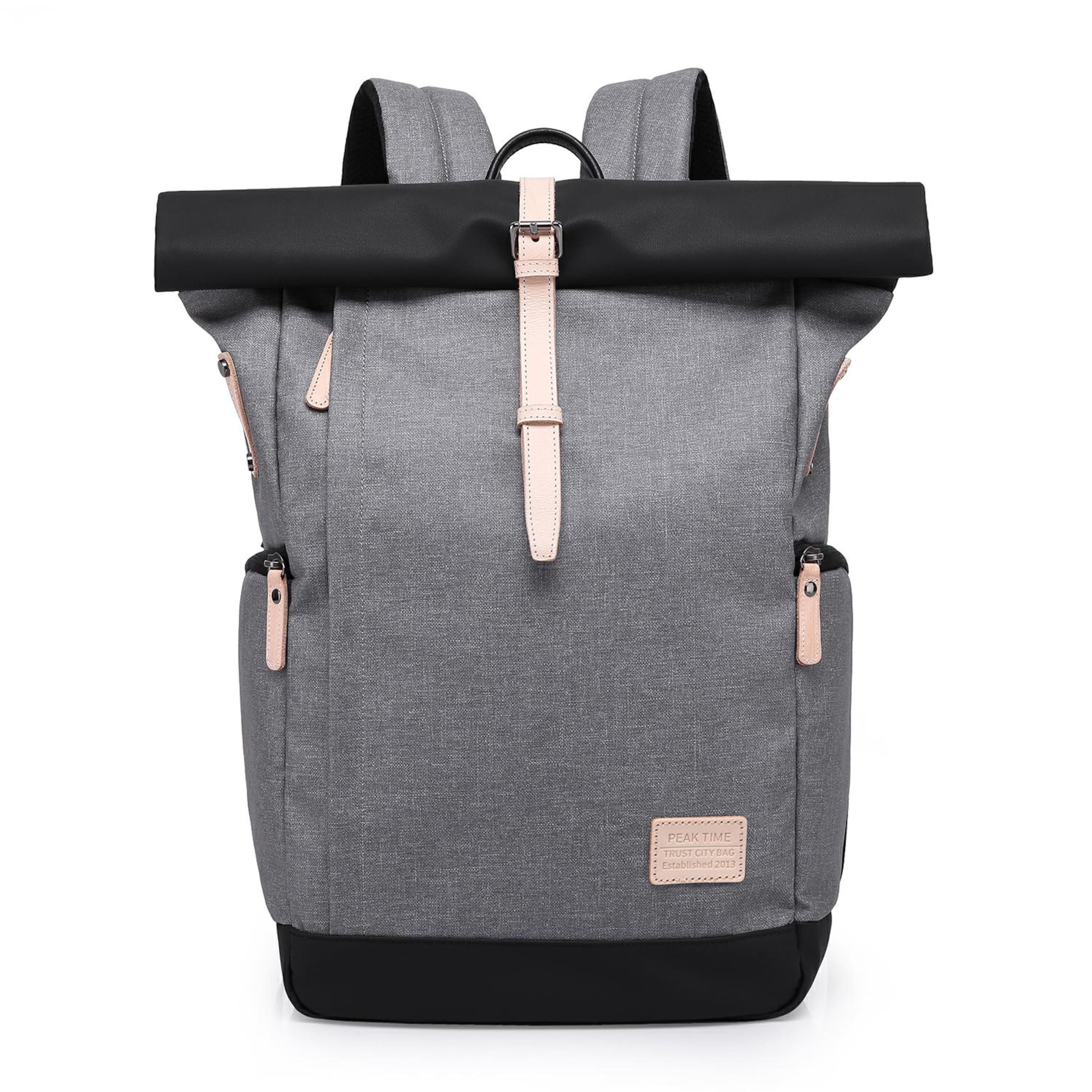 Peak Time Tagesrucksack ' PT-305 ' in Grau: Vorderseite