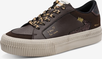 Sneaker bassa di Tamaris in marrone: frontale
