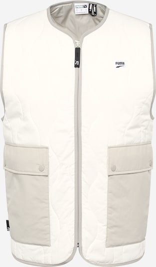 PUMA Gilet 'Downtowm' en beige / gris clair / blanc, Vue avec produit