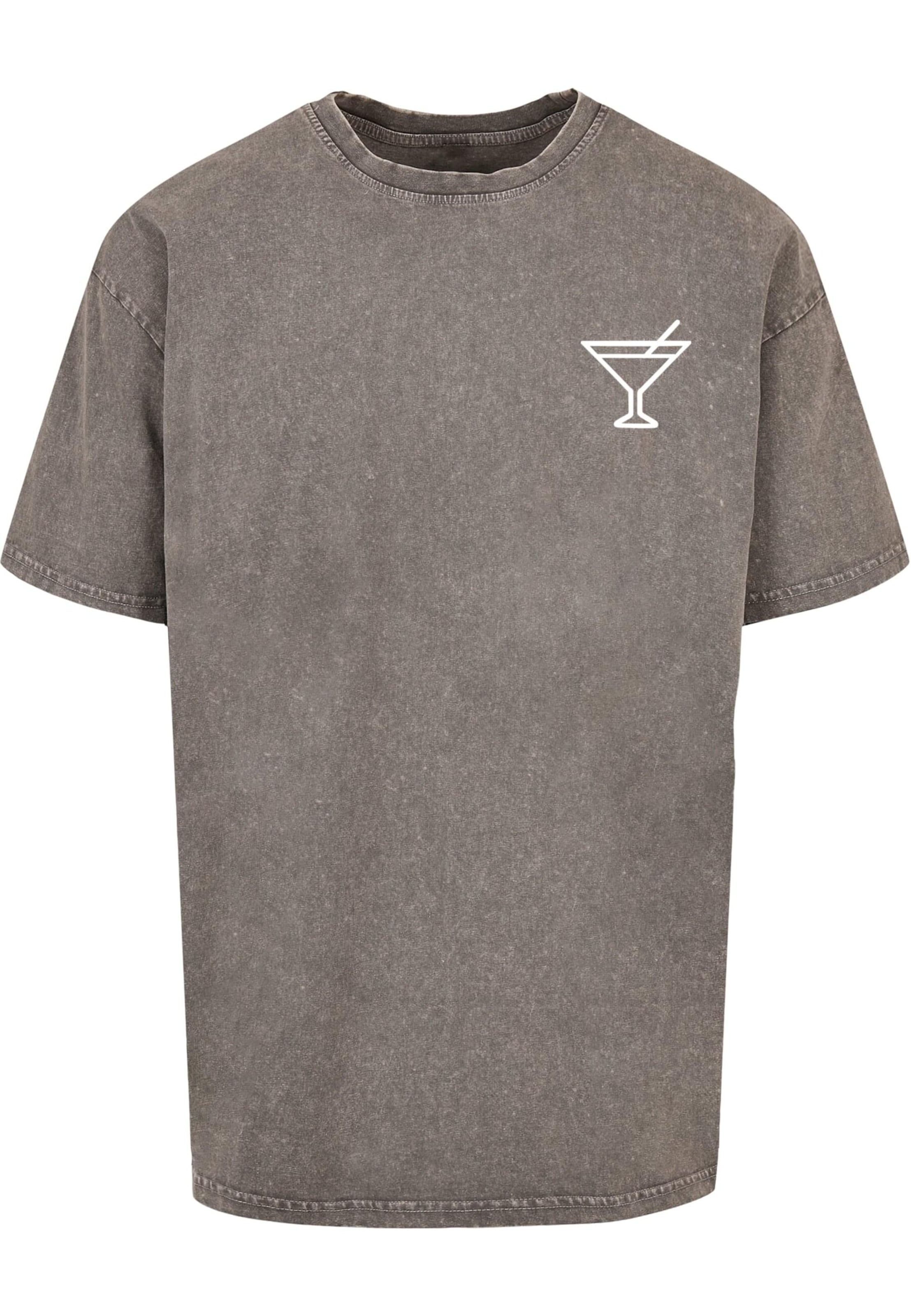 Maglietta 'Summer - Cocktail' di Merchcode in grigio: frontale