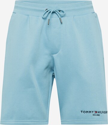 TOMMY HILFIGER Normalny krój Spodnie w kolorze niebieski: przód
