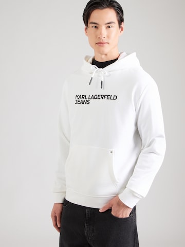 KARL LAGERFELD JEANS Sweatshirt i hvid: forside