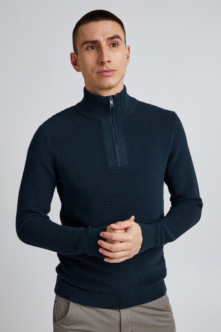 !Solid Pullover 'Nick' in Blau: Vorderseite