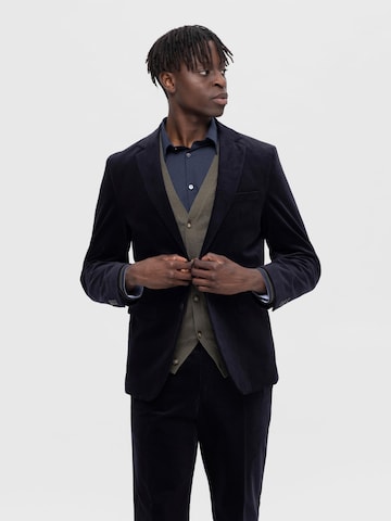 Coupe slim Veste de costume 'BOE' SELECTED HOMME en bleu