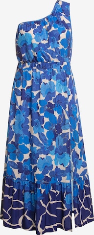 Ulla Popken Summer Dress in Blue: front