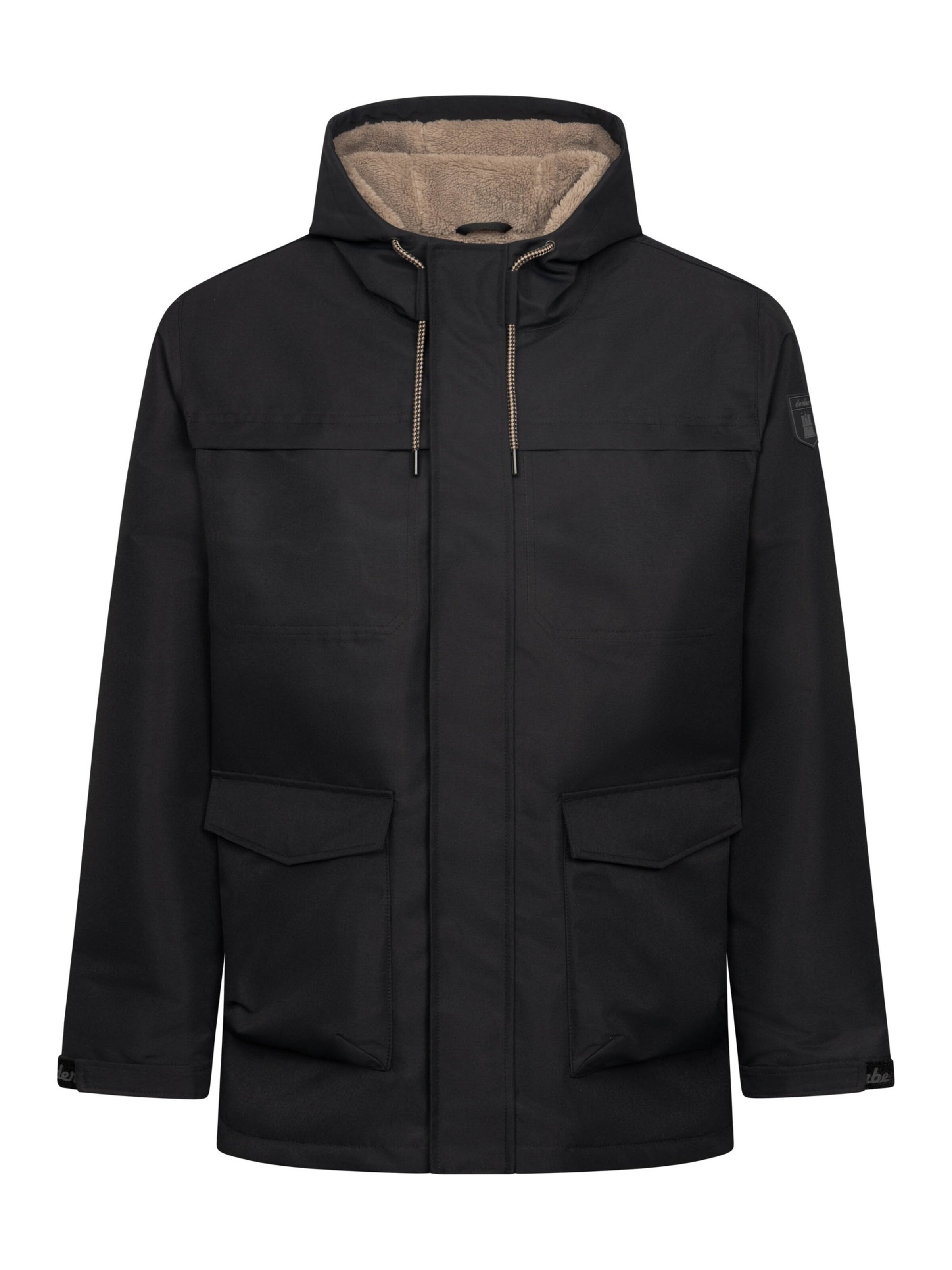 Derbe Funktionsjacke 'Phoebholm Dog' in Schwarz: Vorderseite