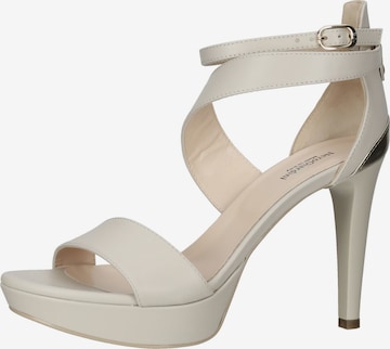 Nero Giardini Strap Sandals in Beige: front