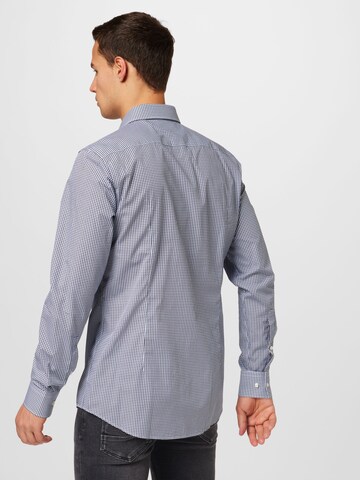 HUGO Red Slim fit Button Up Shirt 'Kenno' in Blue