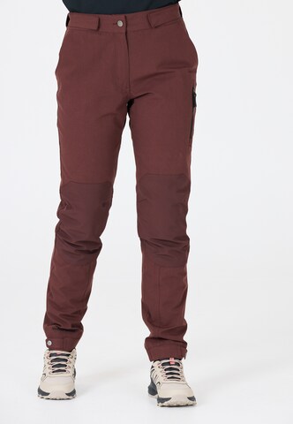 Whistler Regular Outdoorbroek 'Wander' in Rood: voorkant