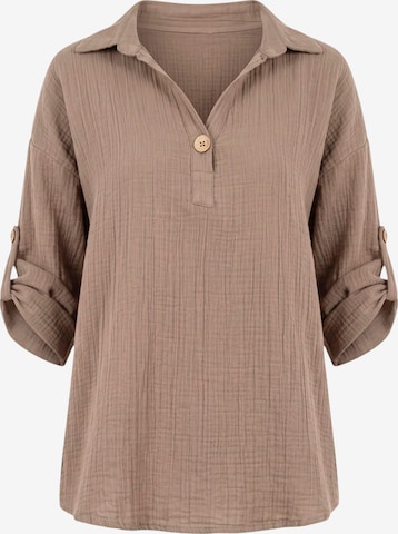 WENOR Blouse 'LINARA' in Beige: voorkant