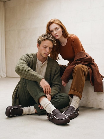 Clogs 'MEDAN' di nae Vegan Shoes in marrone: frontale