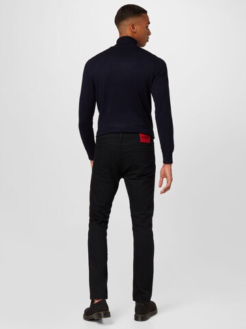 HUGO Slimfit Jeans 'HUGO 708' in Schwarz