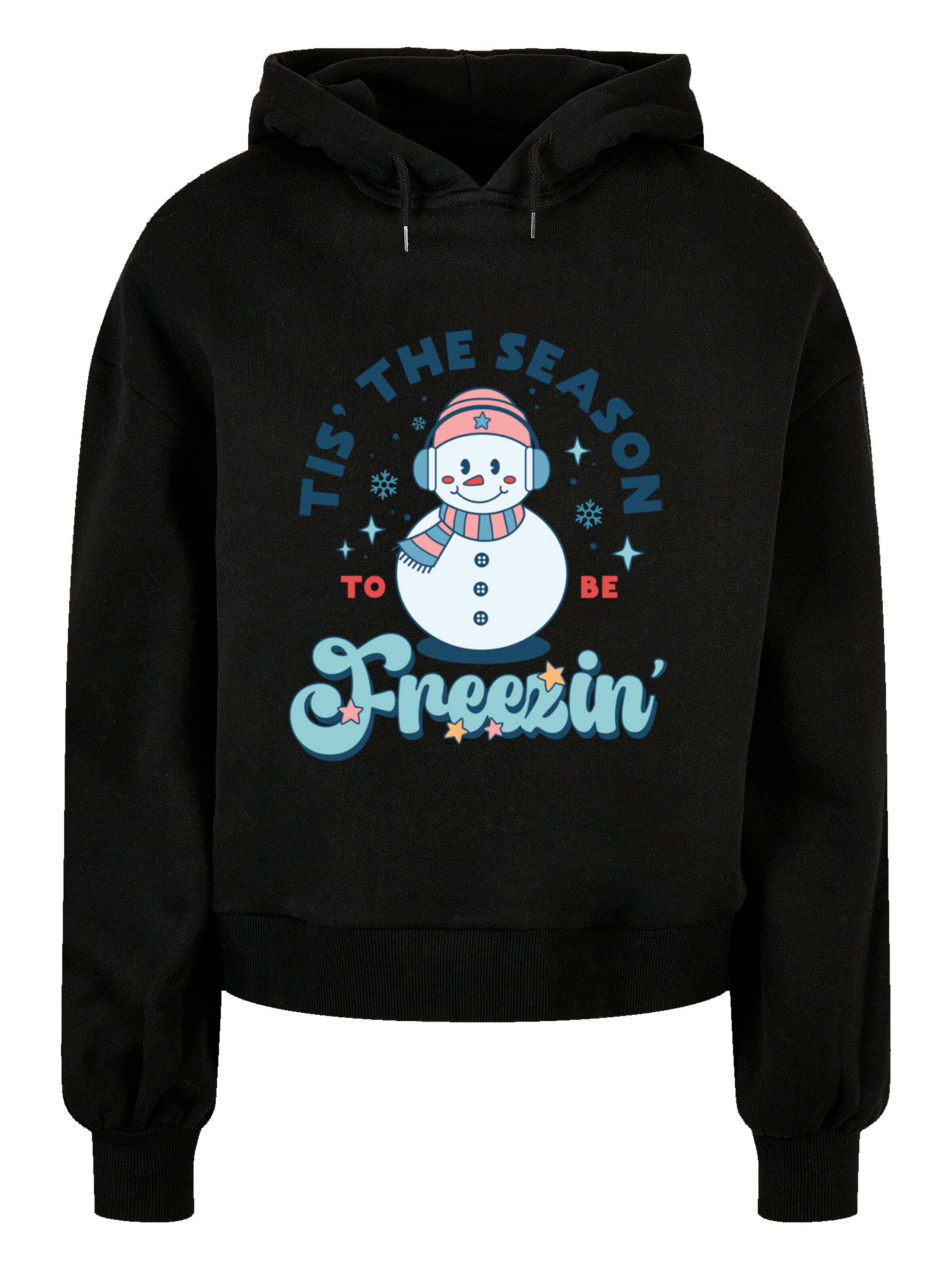 F4NT4STIC Sweat-shirt 'Tis The Season to Be Freezin' en mélange de couleurs / noir, Vue avec produit