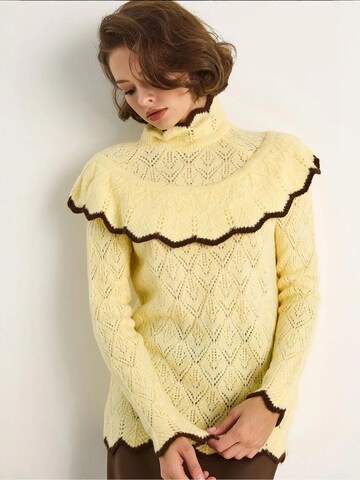 Pullover di Bianco Lucci in giallo