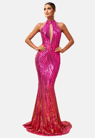 Moda Minx Abendkleid 'Kara Long Dress' in Rot: Vorderseite