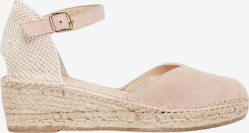 Alhamas - Sandalias con hebilla 'Alpargata Cuña 5 cm' en rosa: frente