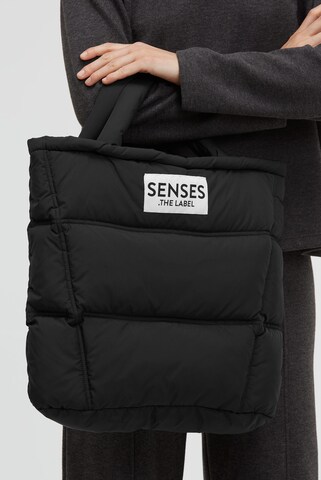 SENSES.THE LABEL Puffer Bag AL:VA mit Zipper in Schwarz
