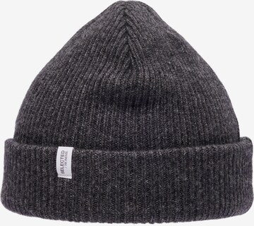 SELECTED HOMME Beanie 'CRAY' in Grey: front