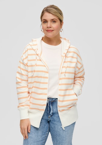 QS Sweatjacke in Orange: predná strana