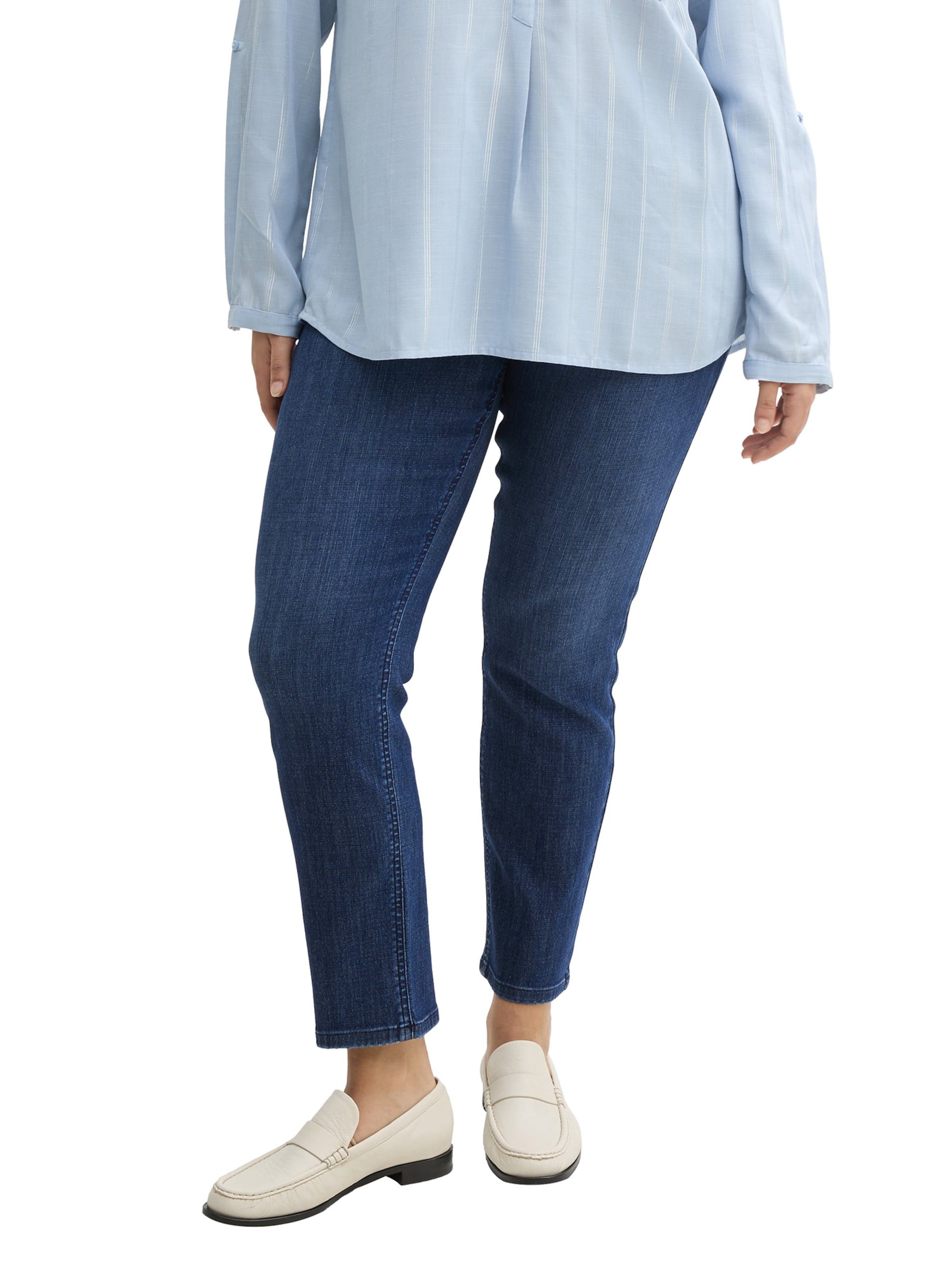 Tom Tailor Women + Слим Джинсы в Синий: спереди